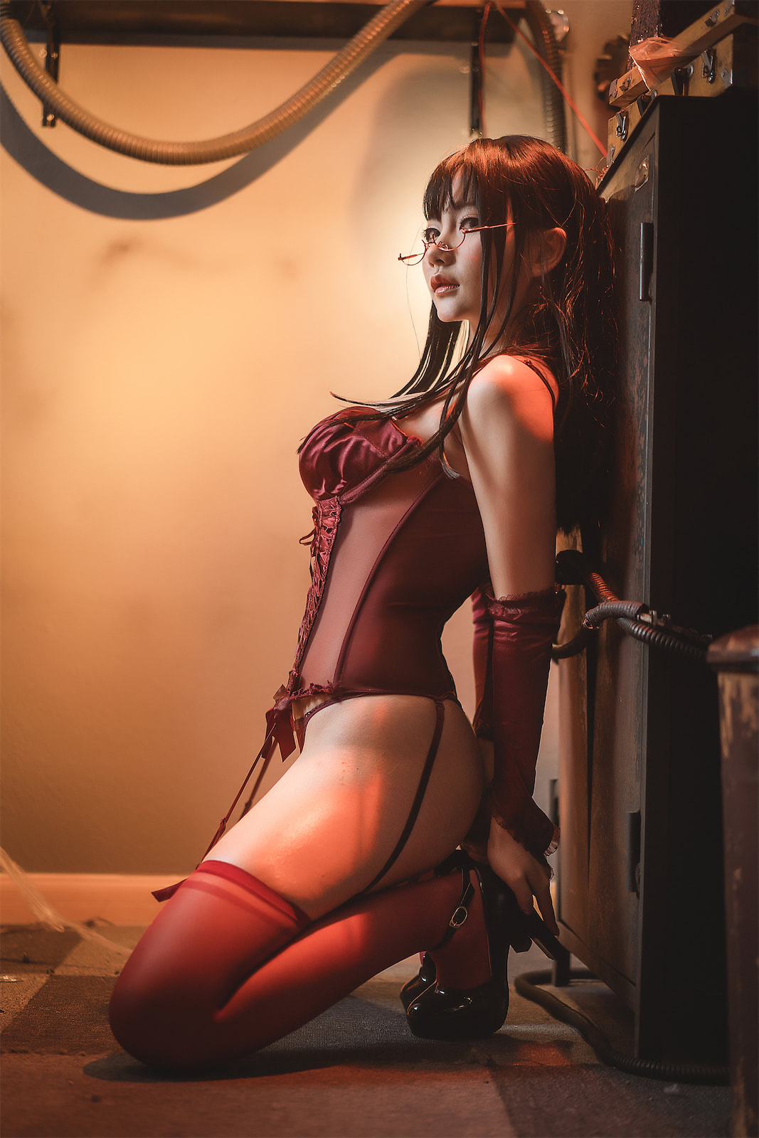 是一只熊仔吗红色corset3